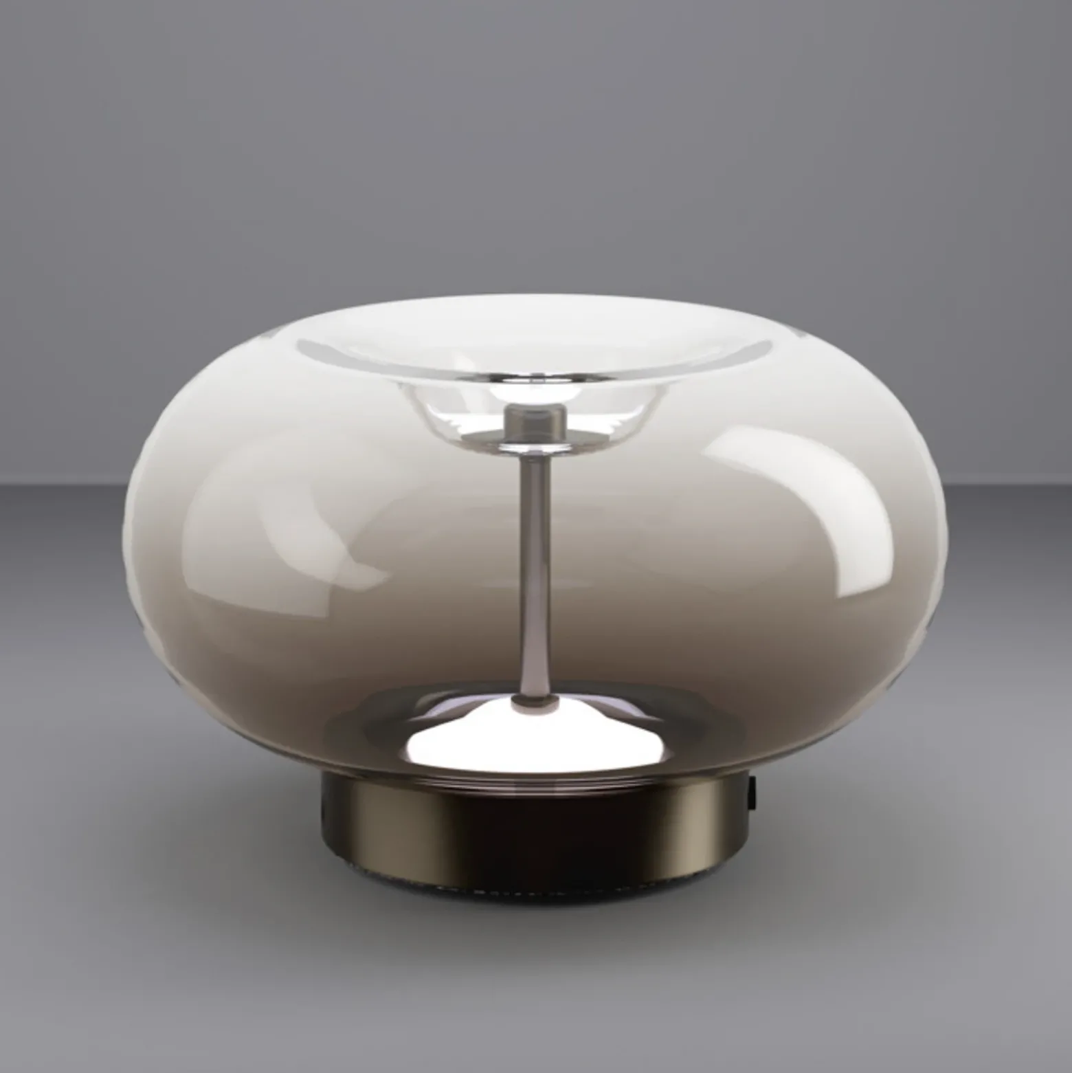 Lámpara de mesa LED EGLO OPTICA 1, bronce/marrón, Ø 25 cm, CCT