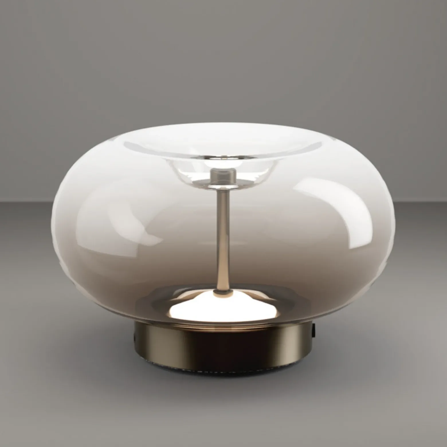 Lámpara de mesa LED EGLO OPTICA 1, bronce/marrón, Ø 25 cm, CCT