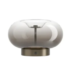 Lámpara de mesa LED EGLO OPTICA 1, bronce/marrón, Ø 25 cm, CCT