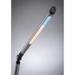 Lámpara de mesa LED FlexBar de Paulmann, plateada, 36 cm, CCT