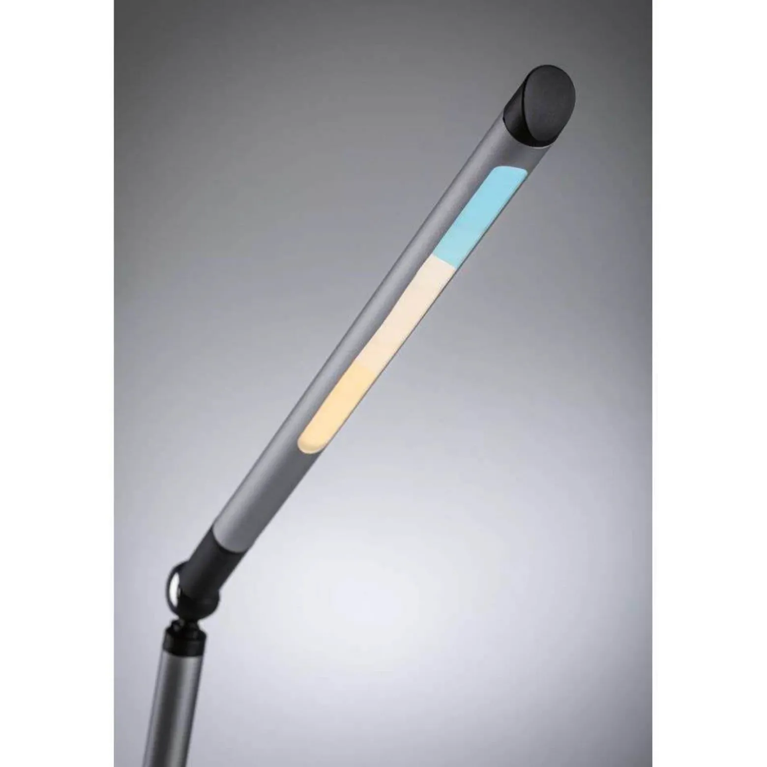 Lámpara de mesa LED FlexBar de Paulmann, plateada, 36 cm, CCT