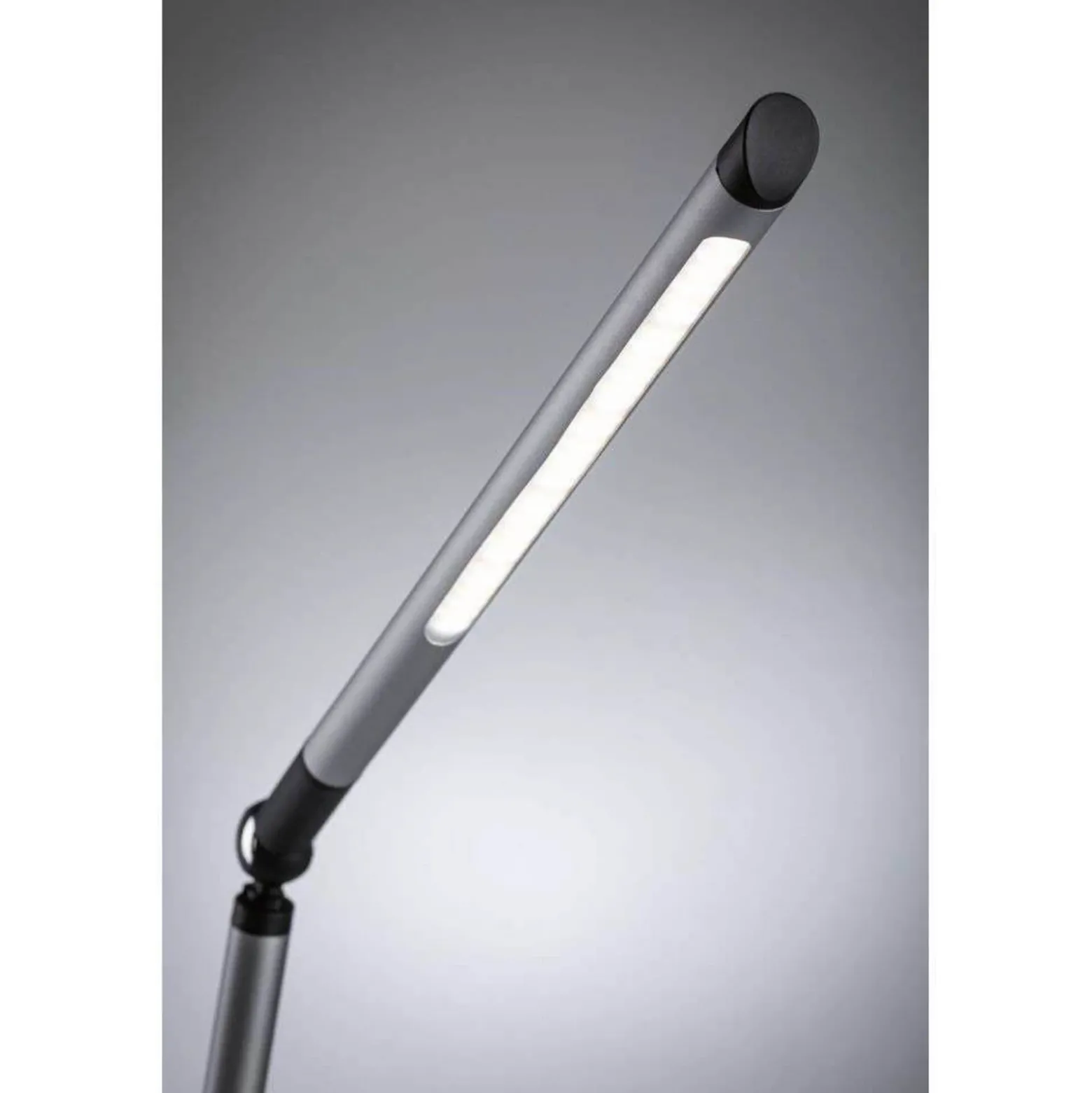 Lámpara de mesa LED FlexBar de Paulmann, plateada, 36 cm, CCT