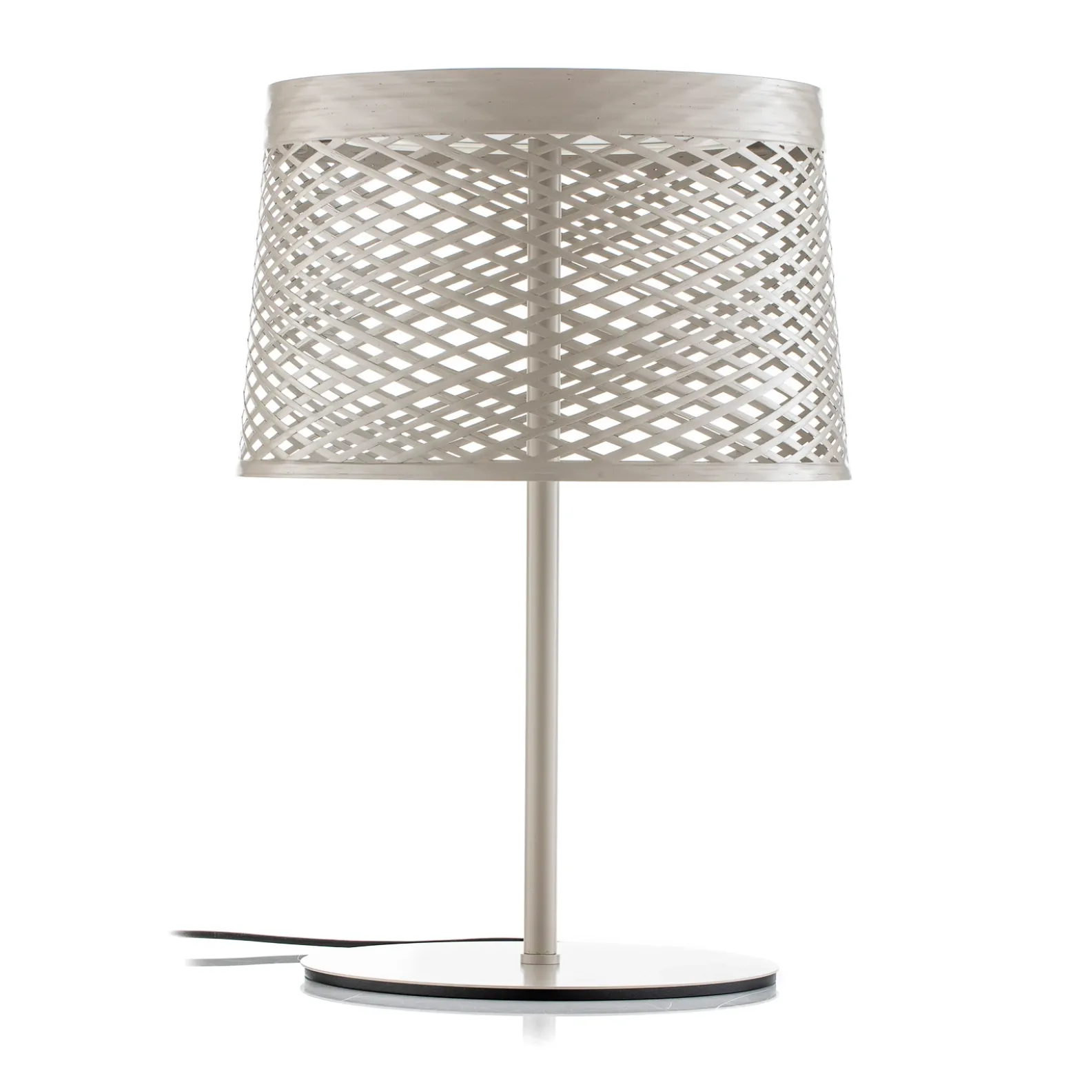 Lámpara de mesa LED Foscarini Twiggy Grid XL, color gris-beige