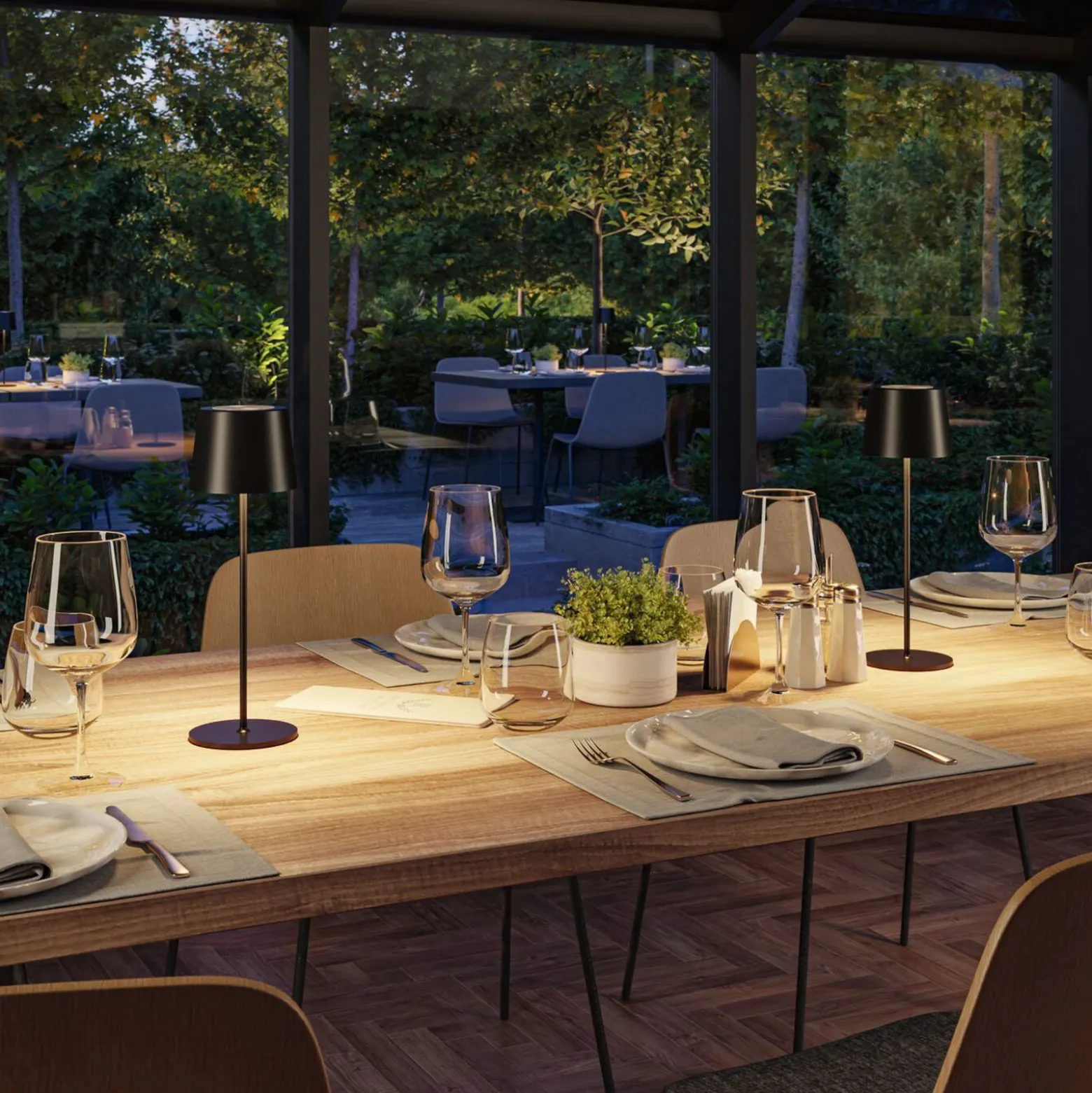Lámpara de mesa LED Gilo de Paulmann, negra, plástico, IP44