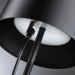 Lámpara de mesa LED Gilo de Paulmann, negra, plástico, IP44