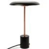 Lámpara de mesa LED Hoshi con dimmer, cobre negro