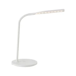 Lámpara de mesa LED Joni, blanca, altura 34 cm, CCT, atenuable