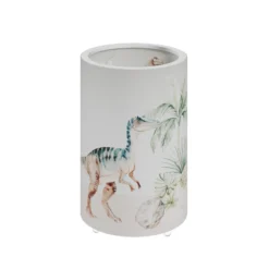 Lámpara de mesa LED Jurassic, blanca/colorida, altura 25 cm
