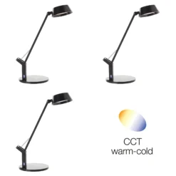 Lámpara de mesa LED Kaila, negro