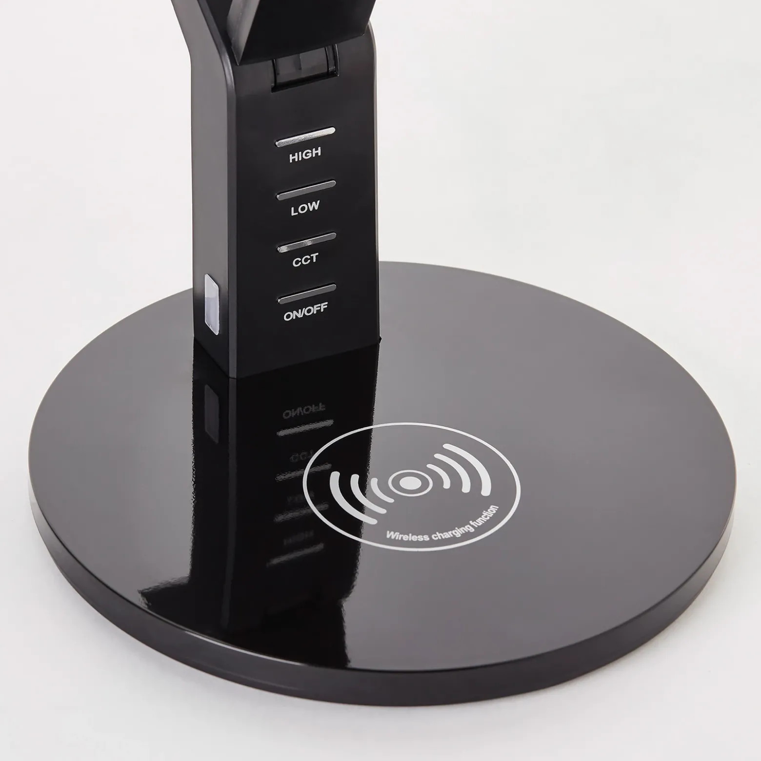 Lámpara de mesa LED Kaila, negro
