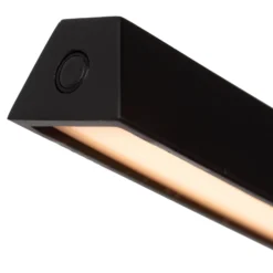 Lámpara de mesa LED Lavale, negra, atenuable, altura 42 cm