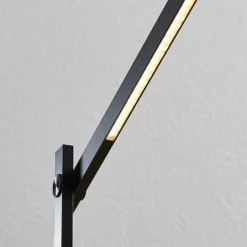 Lámpara de mesa LED Lindby Loretta, 43 cm, negra, CCT