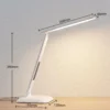 Lámpara de mesa LED Lindby Ludmilla, altura 34 cm, blanco, pantalla