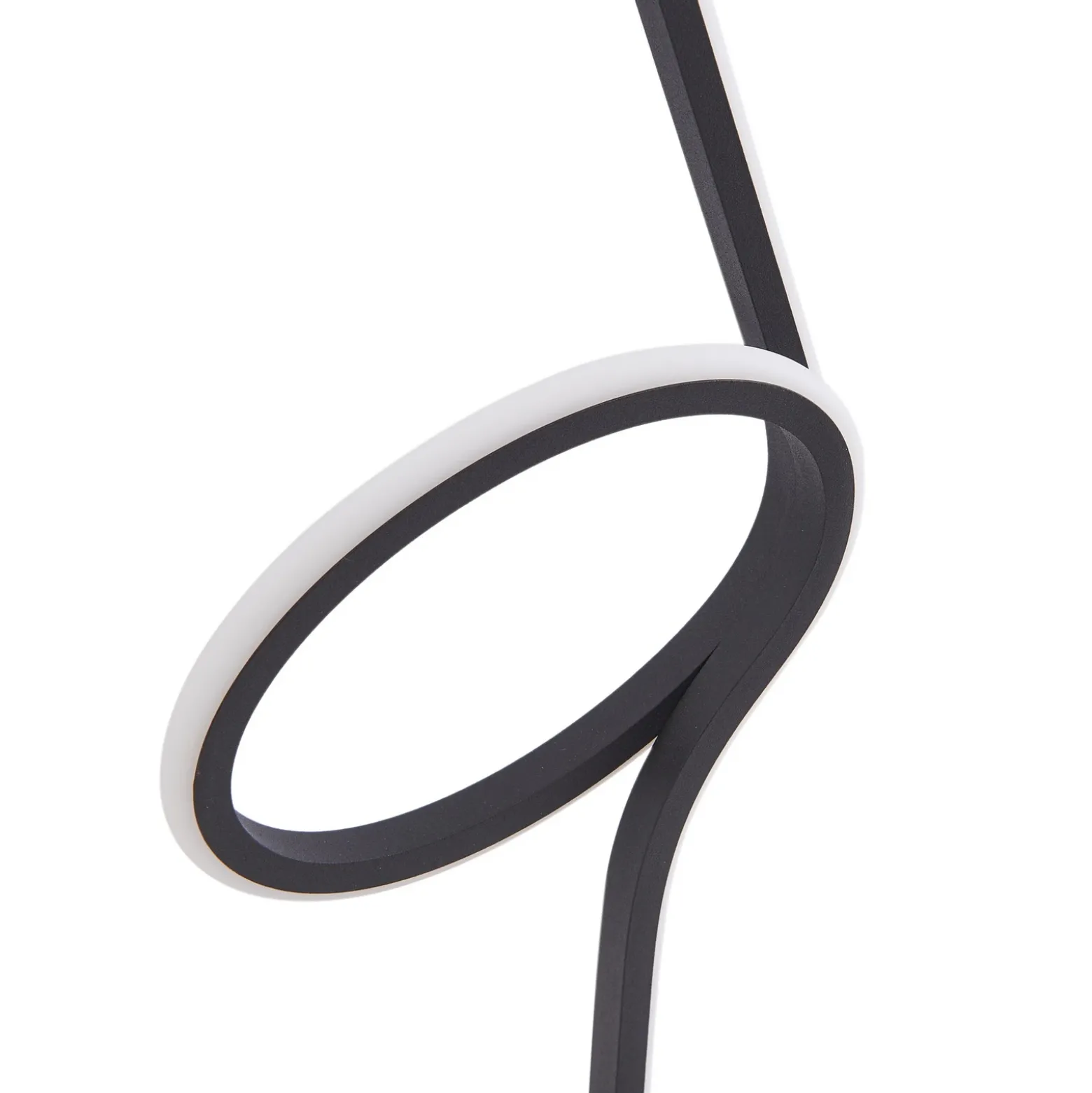 Lámpara de mesa LED Lindby Pajaro, 49cm, negro, aluminio, flamingo