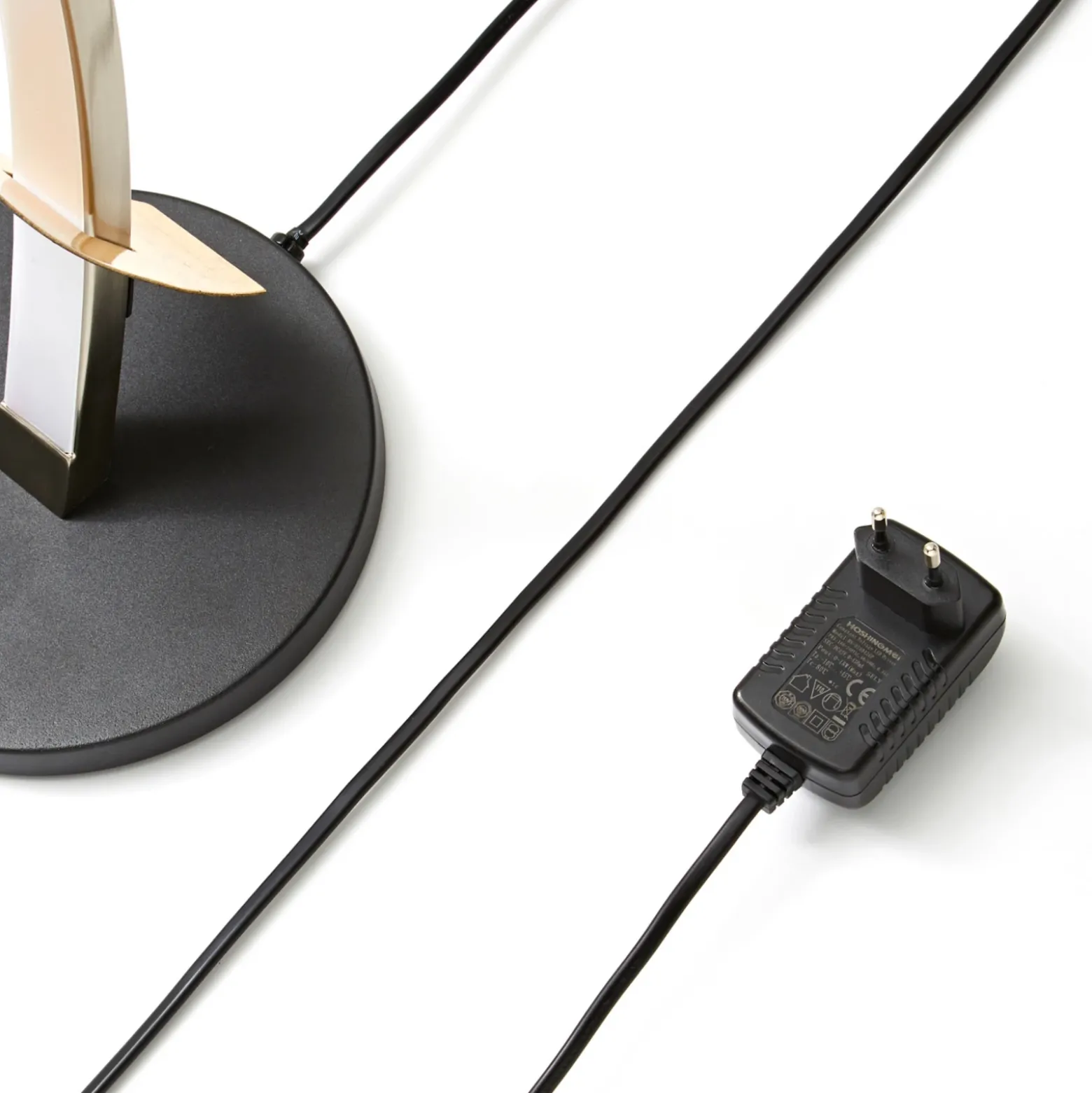 Lámpara de mesa LED Lucande Marija, negra, atenuable, 62 cm