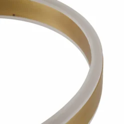 Lámpara de mesa LED Lucande Yekta, color latón, 59 cm, atenuable