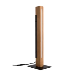 Lámpara de mesa LED Madera, roble, atenuable