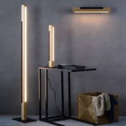 Lámpara de mesa LED Madera, roble, atenuable