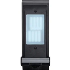 Lámpara de mesa LED MAULoptimus, plateada, pie, CCT atenuable
