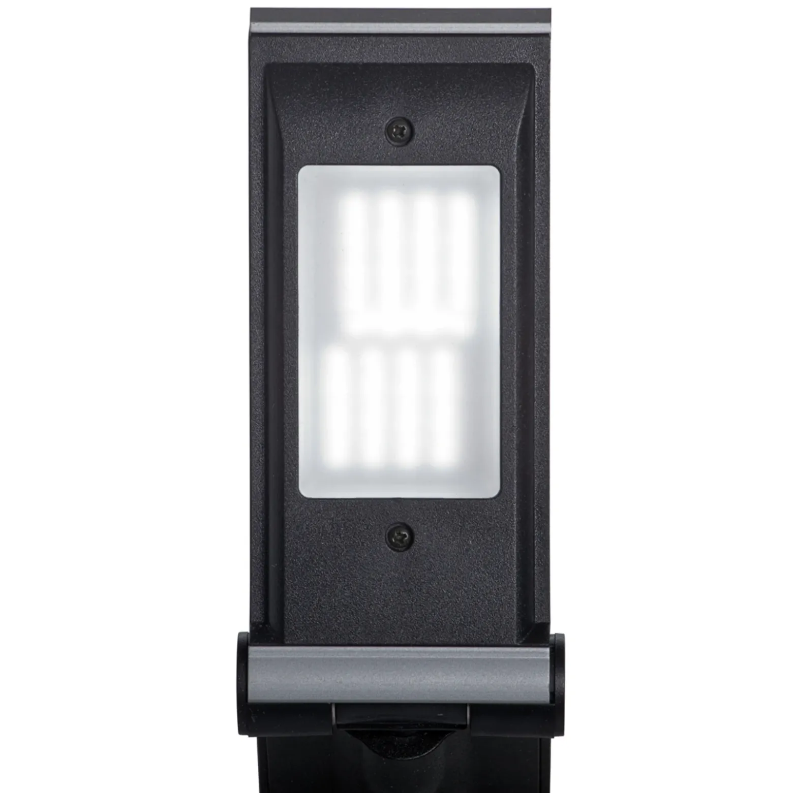 Lámpara de mesa LED MAULoptimus, plateada, pie, CCT atenuable