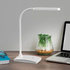 Lámpara de mesa LED MAULpearly, blanca, 38 cm, atenuable, CCT