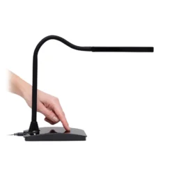 Lámpara de mesa LED MAULpearly, negro, 38 cm, atenuable, CCT