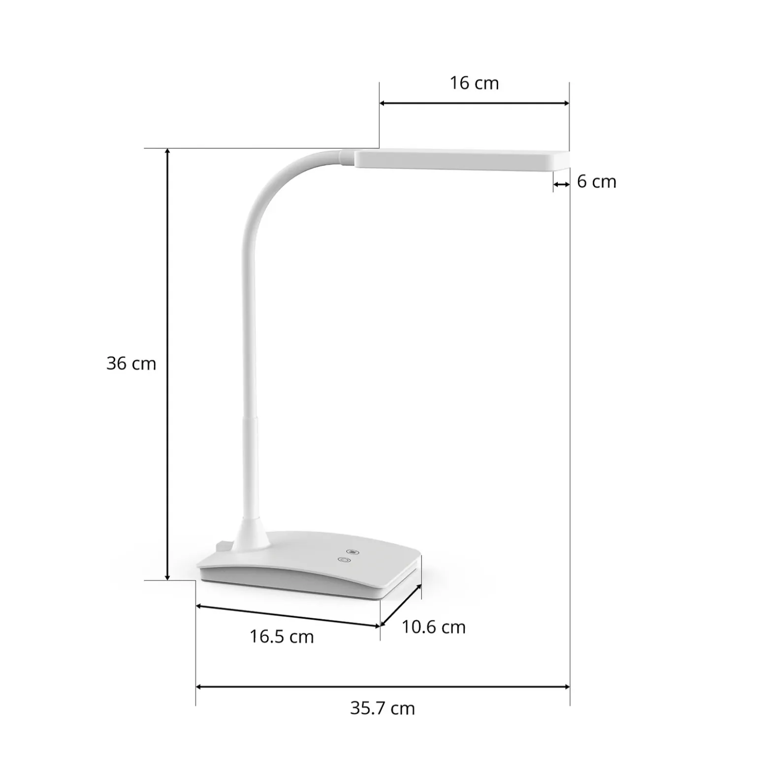Lámpara de mesa LED MAULpearly, blanca, 38 cm, atenuable, CCT
