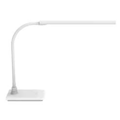 Lámpara de mesa LED MAULpirro, blanca, altura 37 cm, atenuable