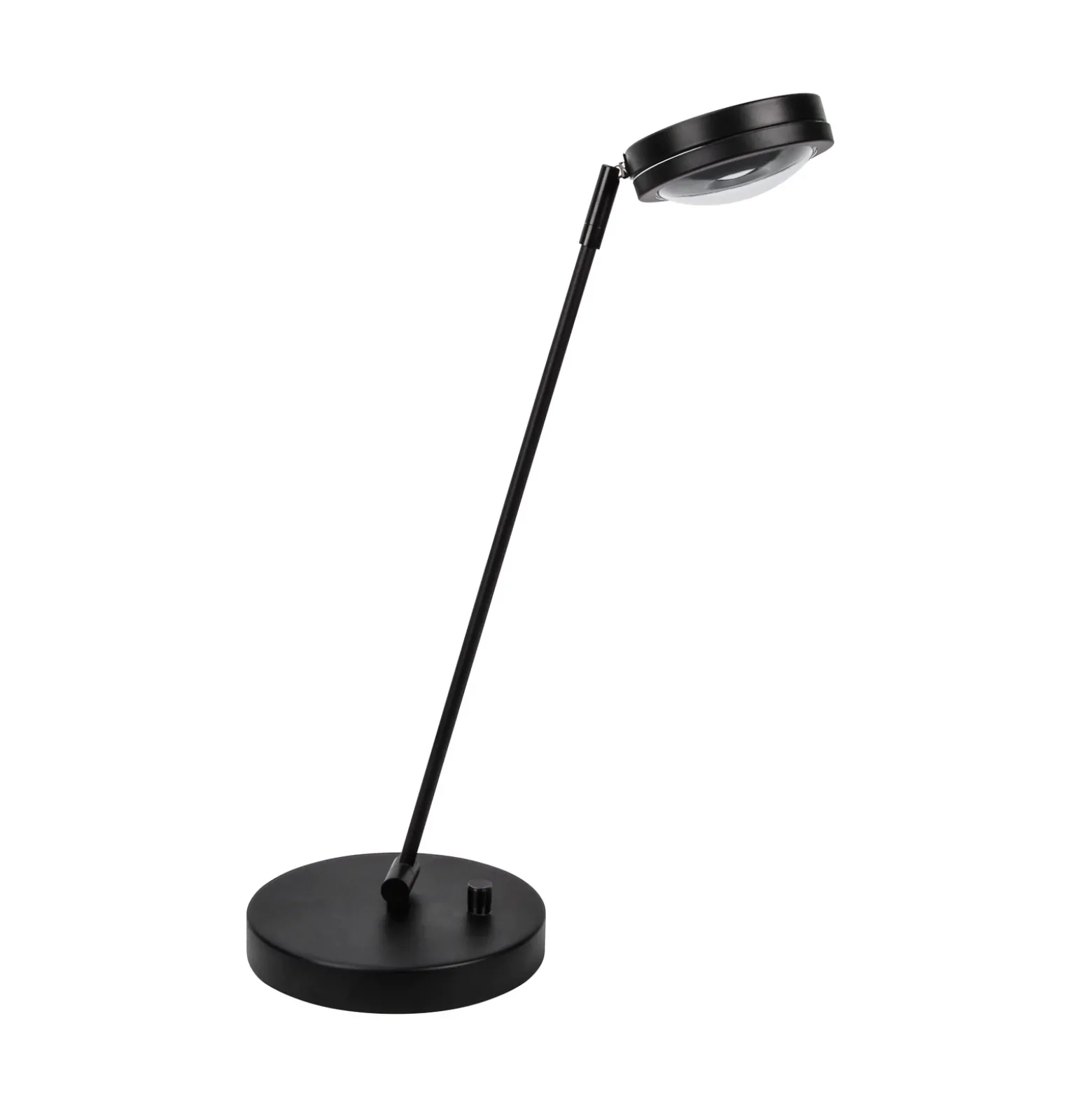 Lámpara de mesa LED Megatron Ottica con atenuador, negra