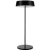 Lámpara de mesa LED Miram, batería, negro