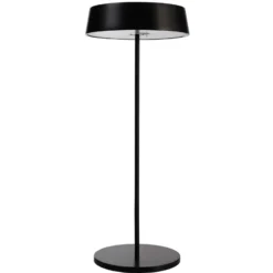 Lámpara de mesa LED Miram, batería, negro