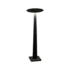 Lámpara de mesa LED Nemo Portofino, negra, mármol