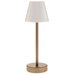 Lámpara de mesa LED Newgarden Lola Slim con batería, latón