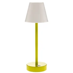 Lámpara de mesa LED Newgarden Lola Slim con batería, color lima