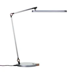 Lámpara de mesa LED Officehero, CCT, gris