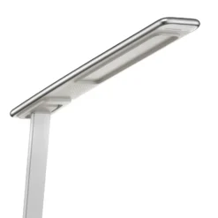Lámpara de mesa LED Orbit con inducción plateada