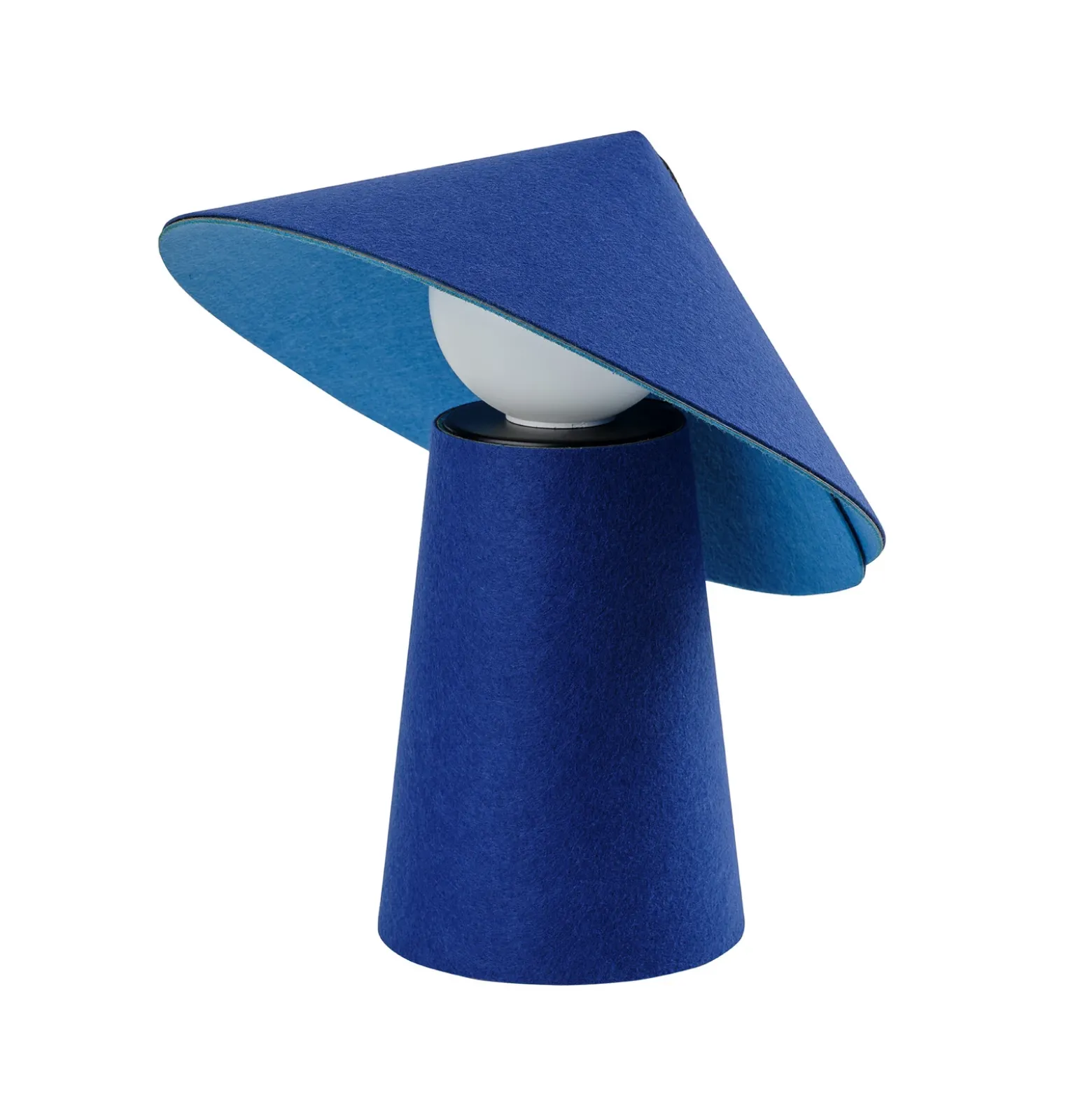 Lámpara de mesa LED OSRAM Decor Flip, azul, fieltro, atenuador
