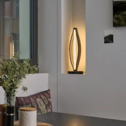 Lámpara de mesa LED OSRAM Decor Flat Felt gris, fieltro, 3000 K