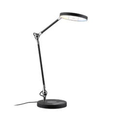 lámpara de mesa LED Paulmann Numis, negra, atenuable, CCT