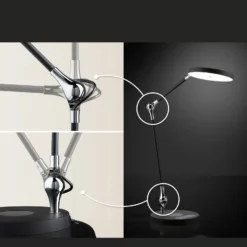 lámpara de mesa LED Paulmann Numis, negra, atenuable, CCT