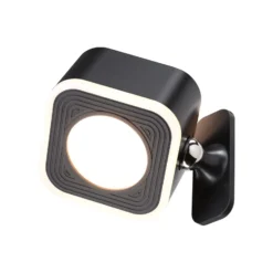lámpara de mesa LED Paulmann Varia, negra, 37 cm, atenuable CCT