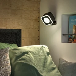 lámpara de mesa LED Paulmann Varia, negra, 37 cm, atenuable CCT