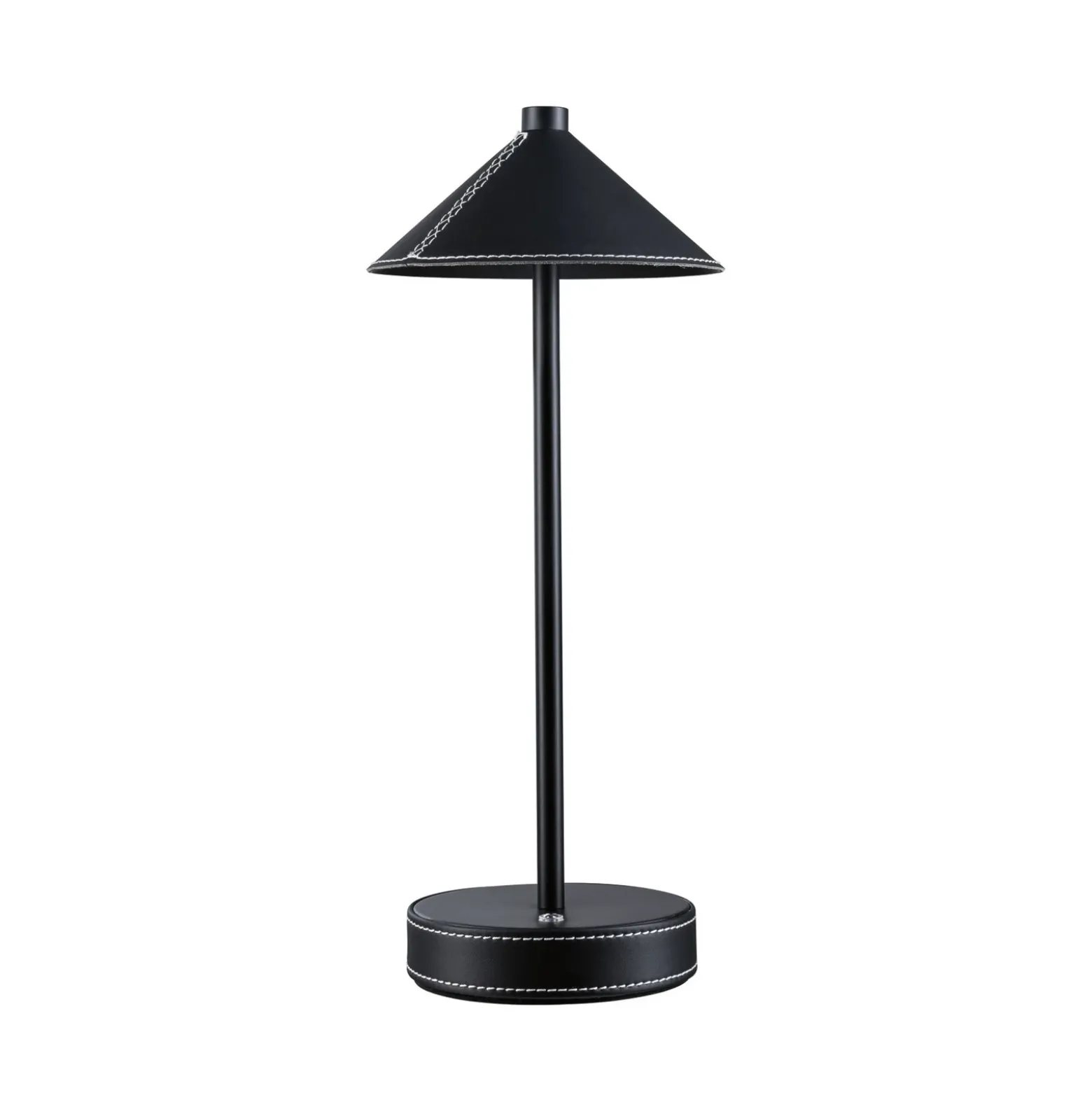lámpara de mesa LED Pellini de Paulmann, negra, down, CCT