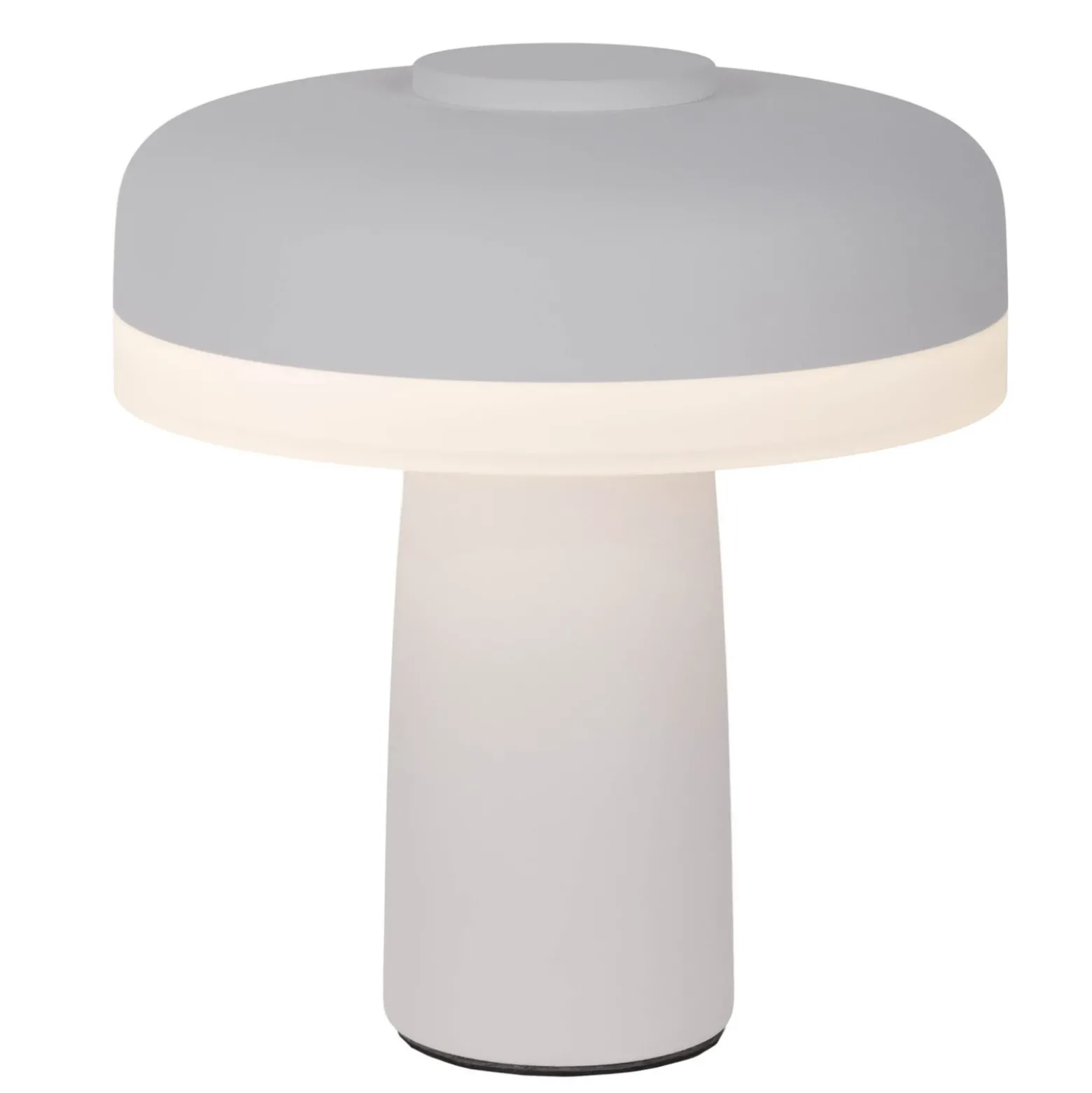 Lámpara de mesa LED Pilu, blanca, altura 16,5 cm metal touchdim