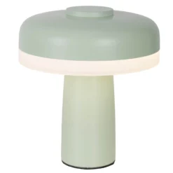 Lámpara de mesa LED Pilu, menta, altura 16,5 cm metal touchdim