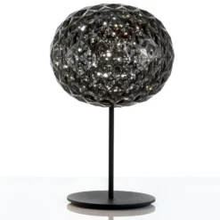 Lámpara de mesa LED Planet, atenuador, ahumado