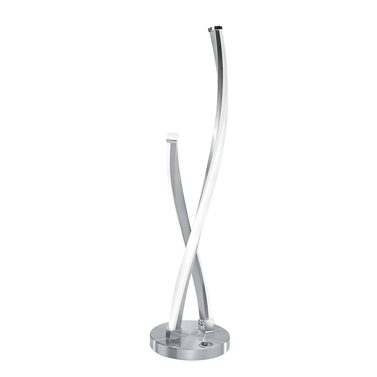 Lámpara de mesa LED Polina de Paul Neuhaus, plateada, metal, atenuable