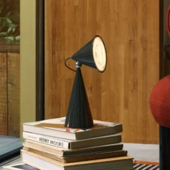 Lámpara de mesa LED Pose de Tom Dixon, antracita, altura 25 cm
