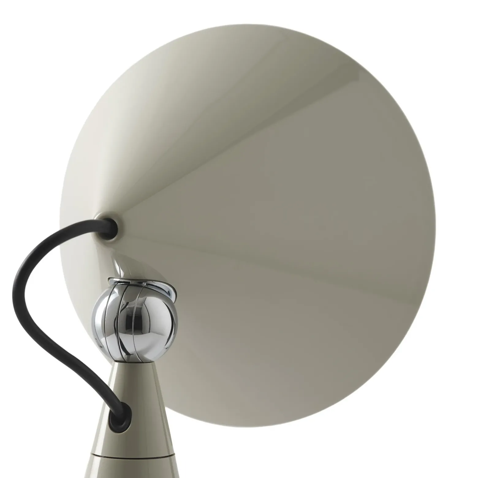 Lámpara de mesa LED Pose de Tom Dixon, gris claro, altura 25 cm