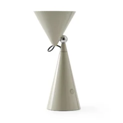 Lámpara de mesa LED Pose de Tom Dixon, gris claro, altura 25 cm